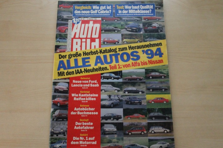 Deckblatt Auto Bild (40/1993)